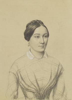 Alma Froriep: Bildnis Sophie Gebauer, 1850 (Zu ihrer Person konnte leider noch nichts ermittelt werden)