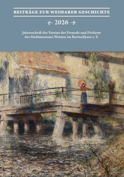 Der Einband der Jahresschrift zeigt ein Gemälde von Christian Rohlfs, einem der berühmtesten Vertreter der Weimarer Malerschule.